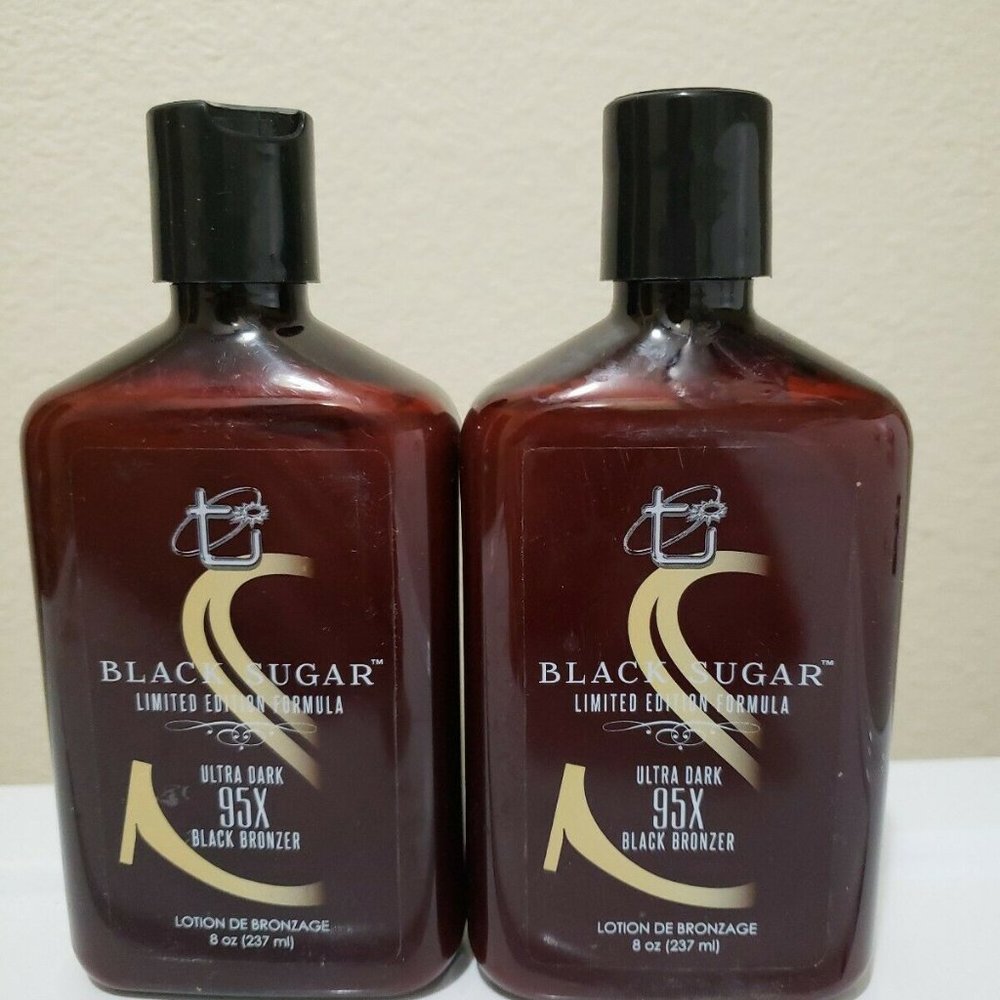 2 TAN ASZU BLACK SUGAR 95X BLACK BRONZER LOTION